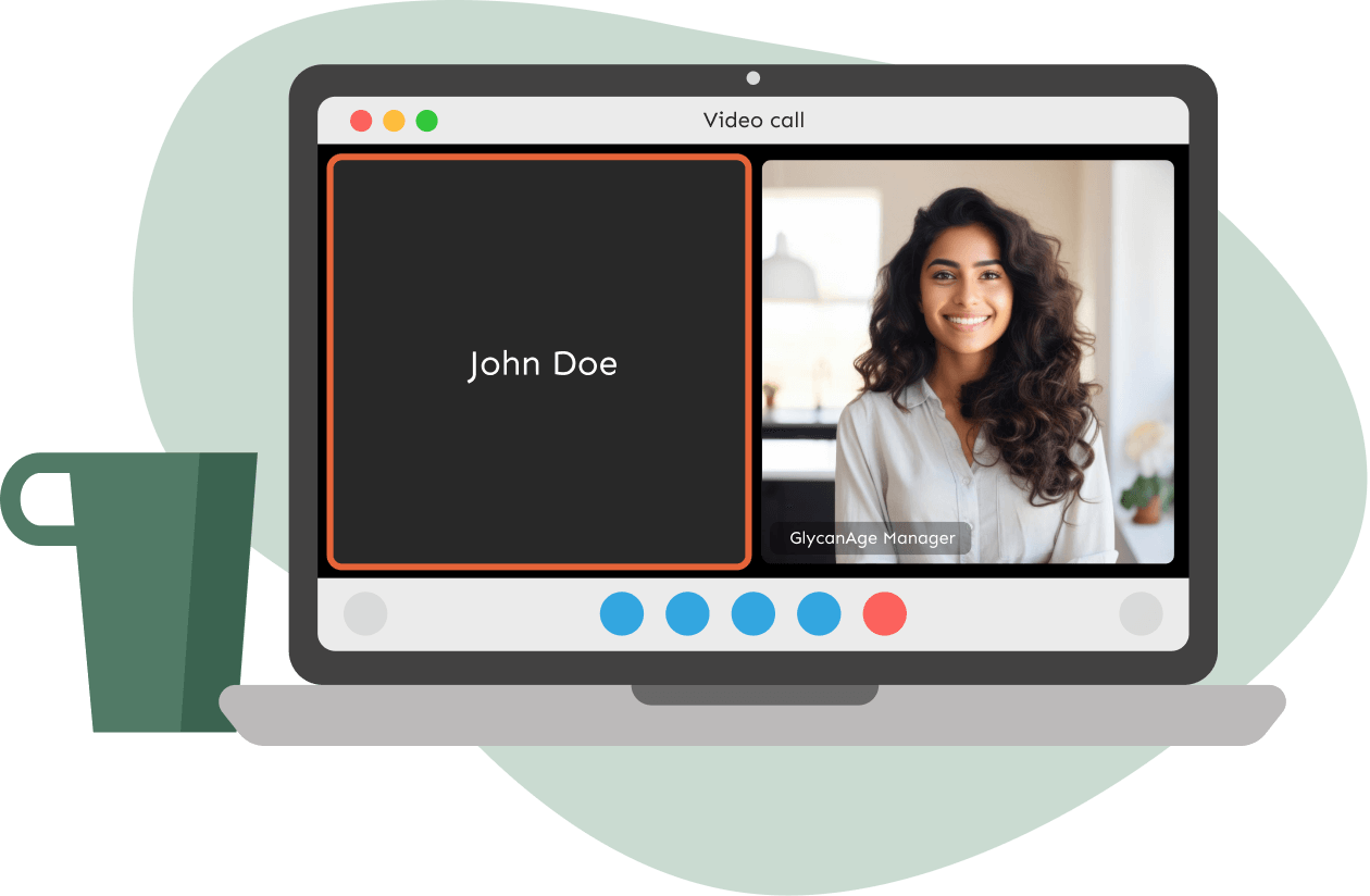an illustration of a partner on a call with a partner